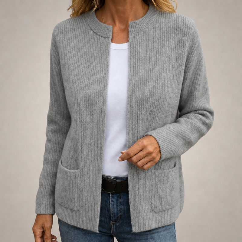 Maaike | Open Vest met Twee Zakken