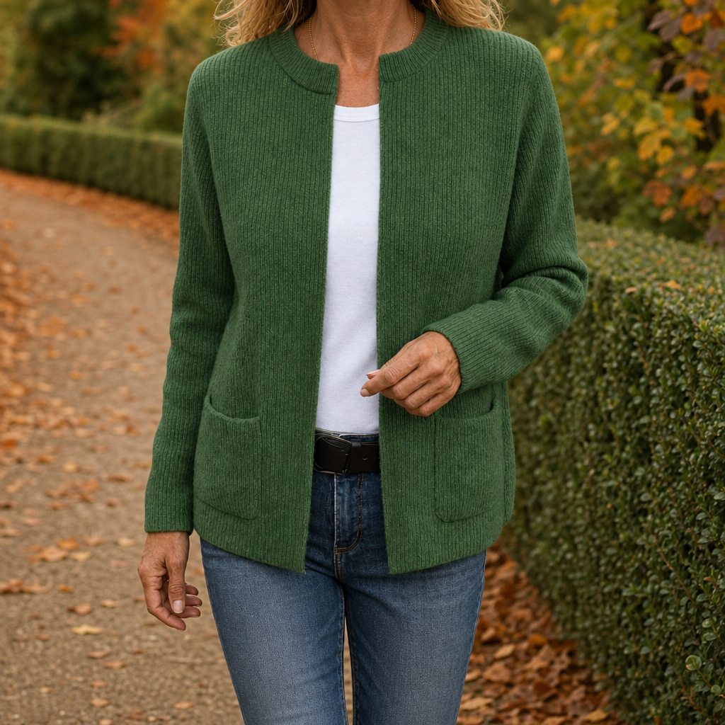 Maaike | Open Vest met Twee Zakken