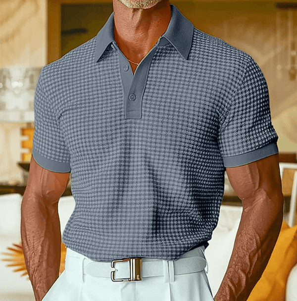 Erik | Geruite Stretch Polo