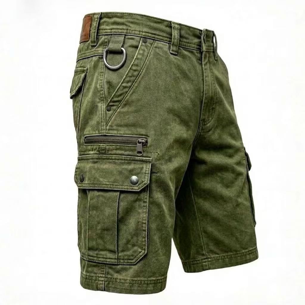 Pieter | Functionele Denim Cargo Shorts