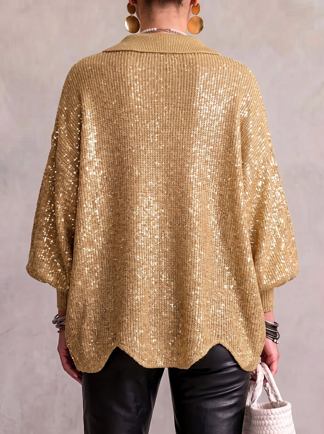 Geertje | Oversized Vest met Grote Knopen