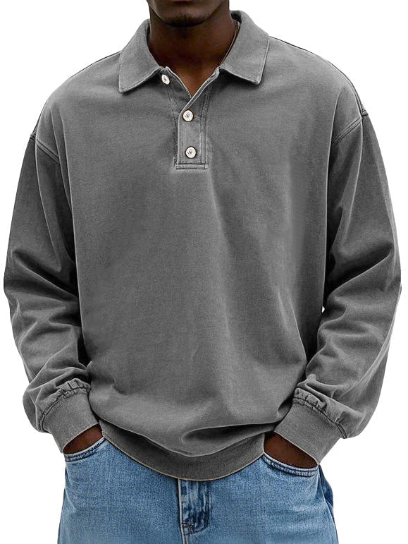 Simon | Poloshirt met Lange Mouw (Nu 1+1 Gratis!)