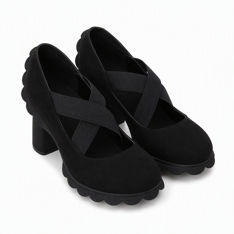 Annie | Schoen met Blokhak en Bandjes