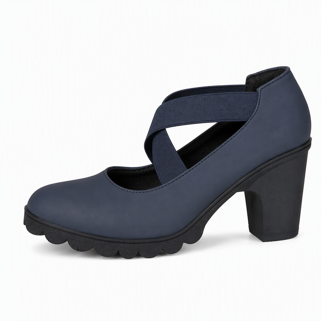 Annie | Schoen met Blokhak en Bandjes