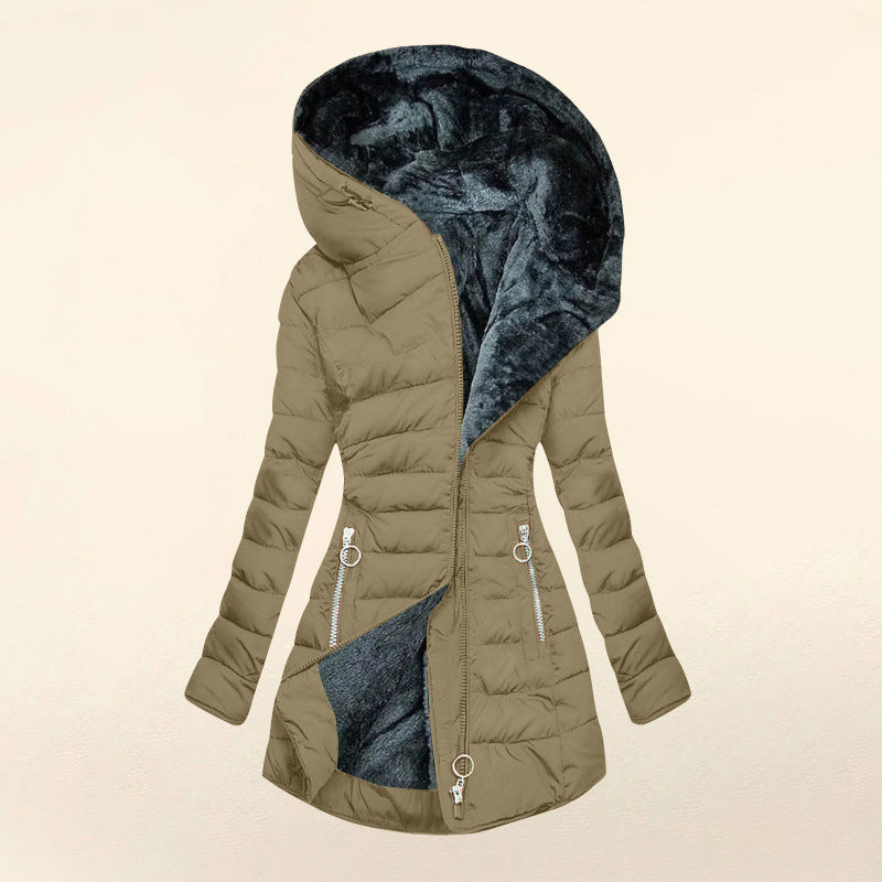 Lenie | Gewatteerde Winterjas met Capuchon