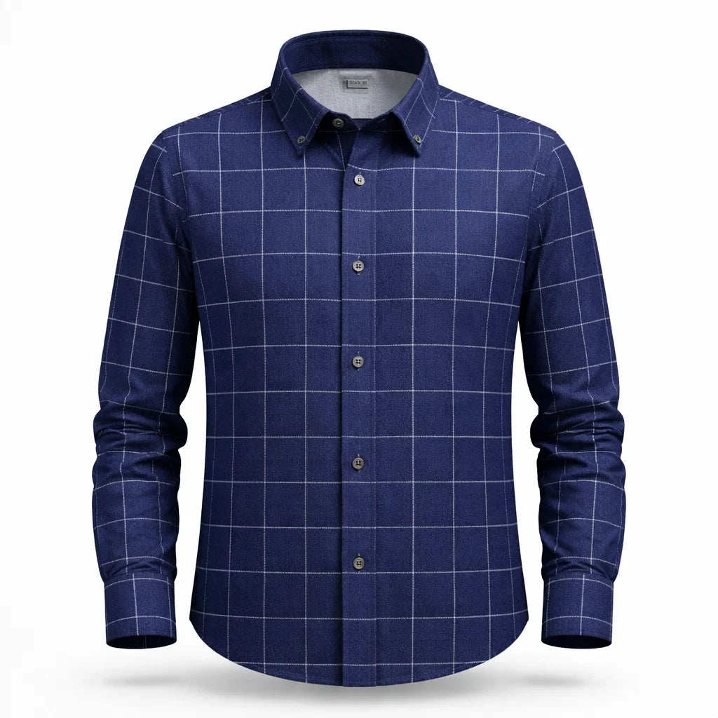 Bouke Overhemd Marineblauw