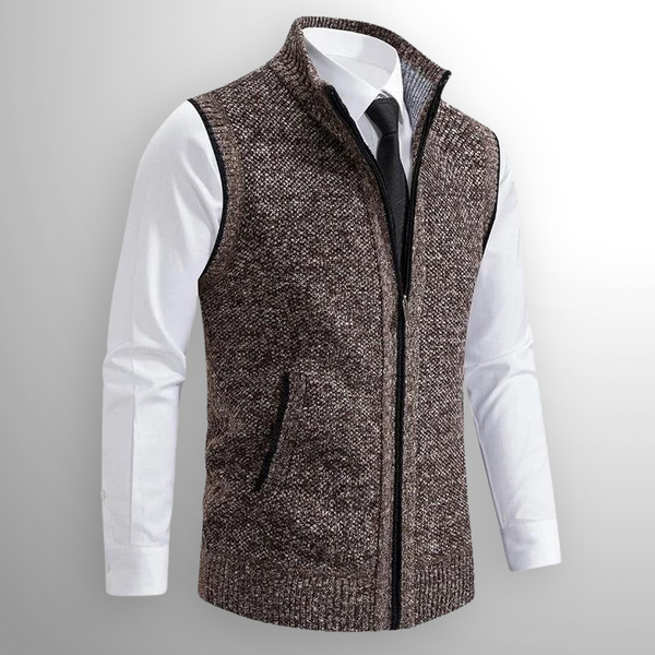 Arie | Mouwloos Vest met Rits
