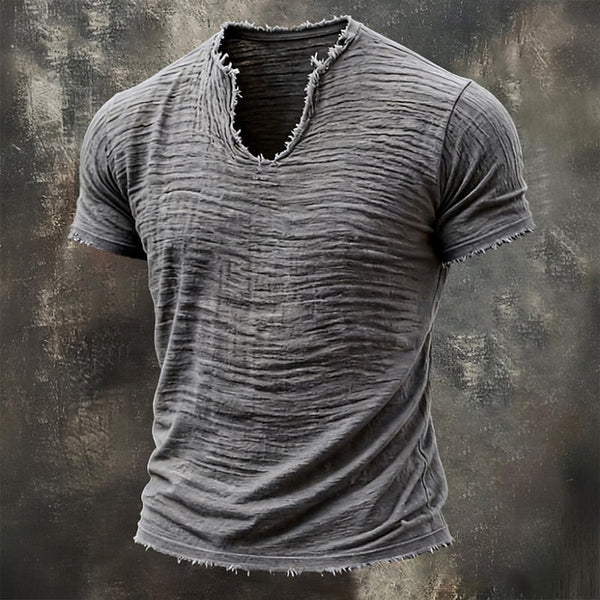 Vintage V-Hals T-Shirt | 100% Katoen (TIJDELIJK 1 + 1 GRATIS)